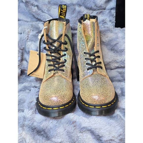 NWT Dr Martens 1460‎ Rainbow Ray Suede Lace Up Boots Women size 5 - Picture 4 of 10